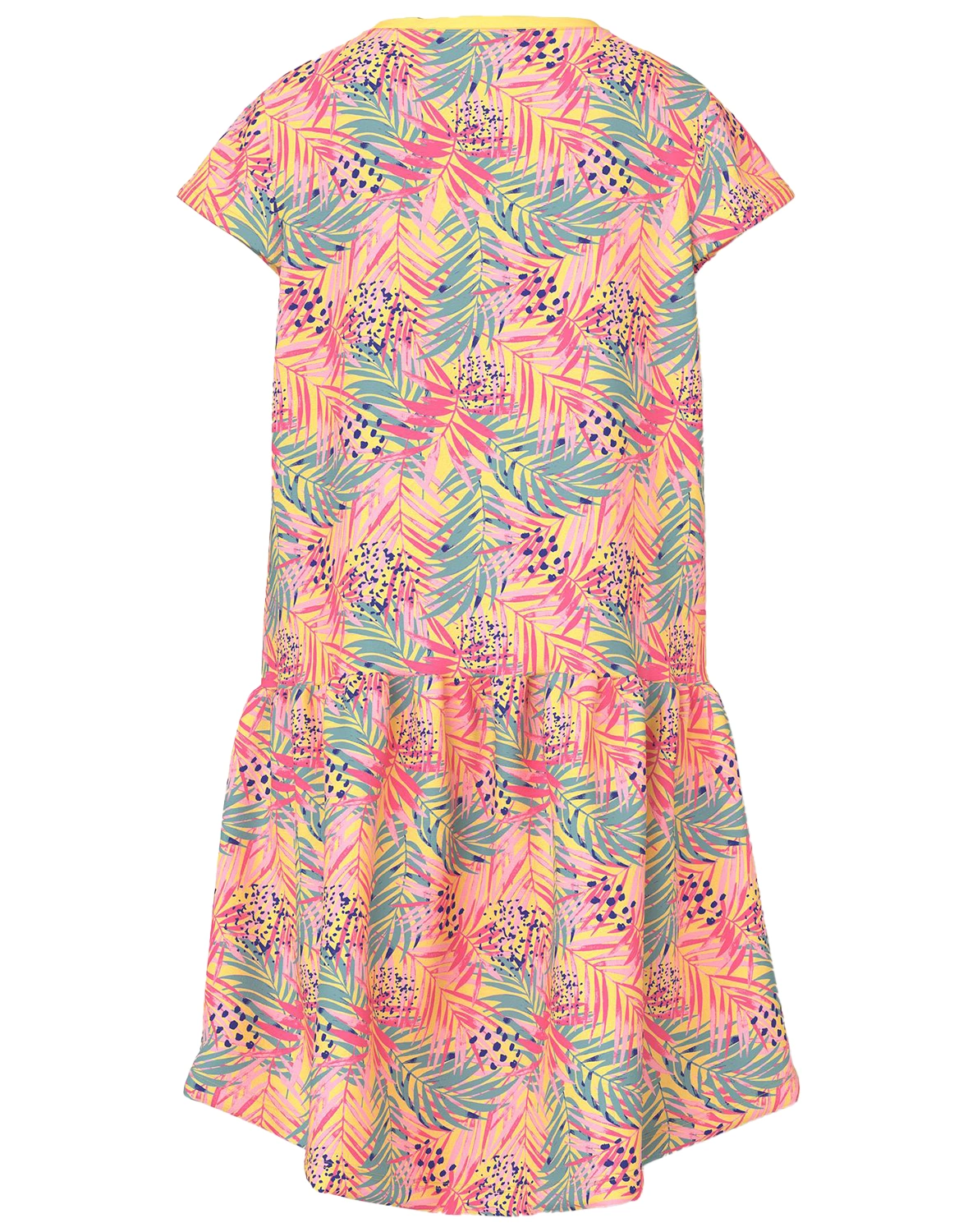 Kurzarmkleid NKFVIGGA LEAVES in yarrow