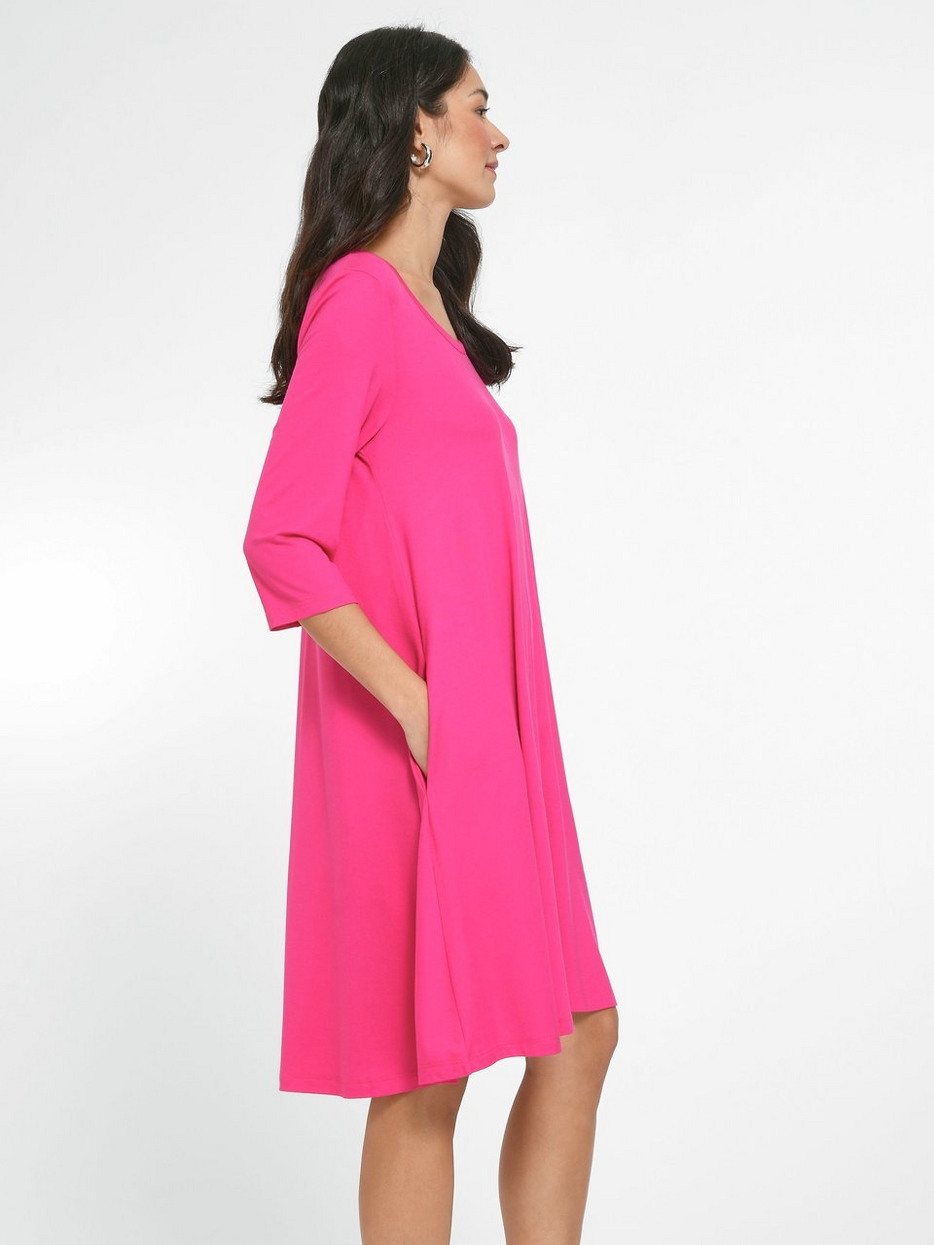 Jersey-Kleid mit 3/4-Arm
