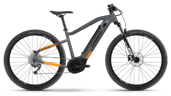 VTT Electrique Semi-Rigide Haibike HardNine 4 400 Wh 29 ' Shimano Alivio M3100 9V Gris / Orange 2022