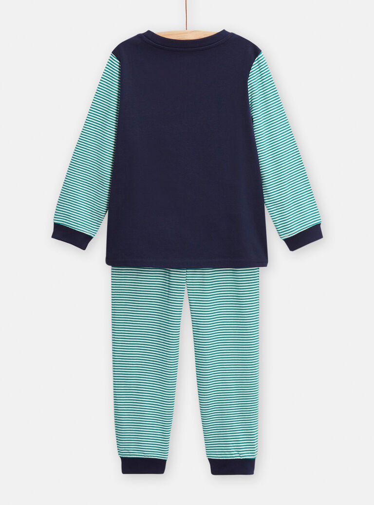 Pyjama bleu animation tigre pour garçon