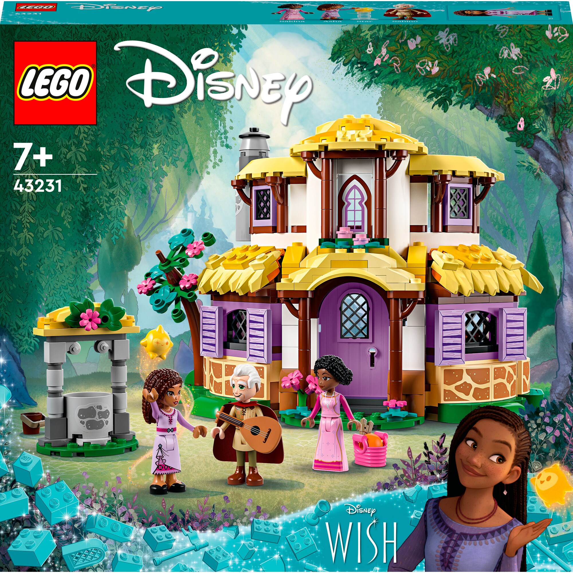 LEGO Konstruktionsspielzeug Disney Wish Ashas Häuschen