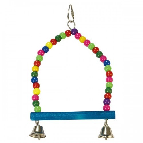 Balanço multicolorido com 2 sinos multicoloridos