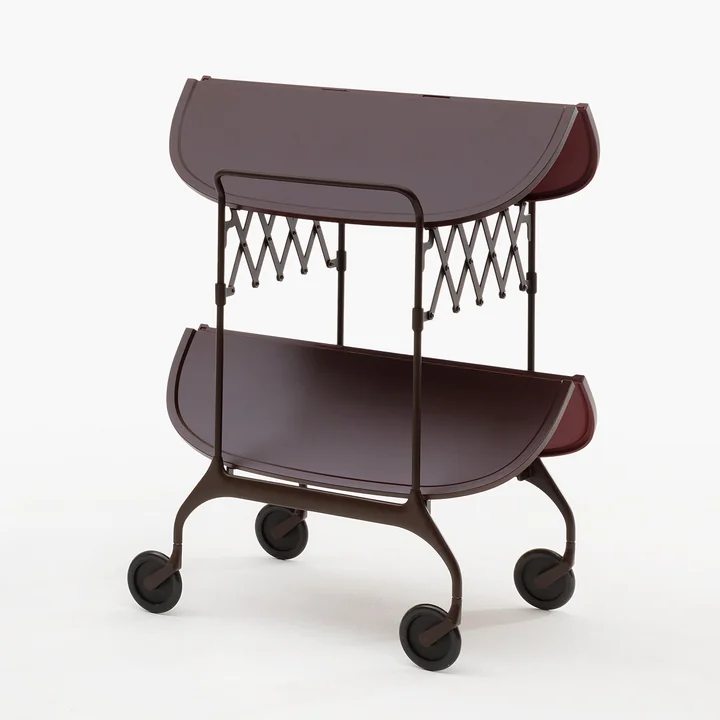 Kartell - Gastone Servierwagen, monochrom pflaume matt