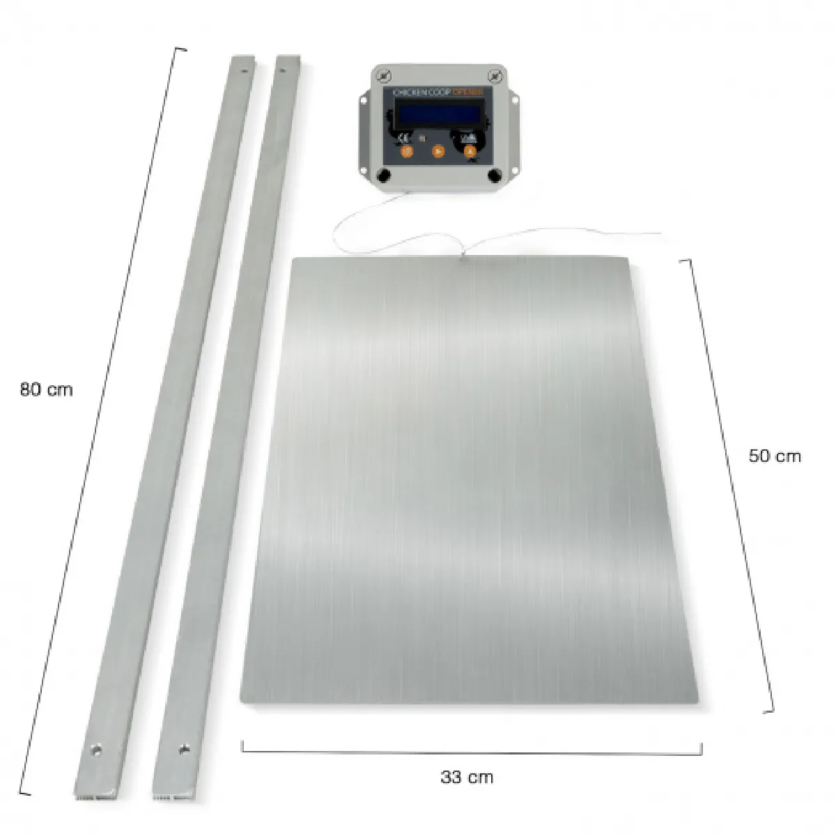 Idmarket MARKET Porte XXL auto poulailler