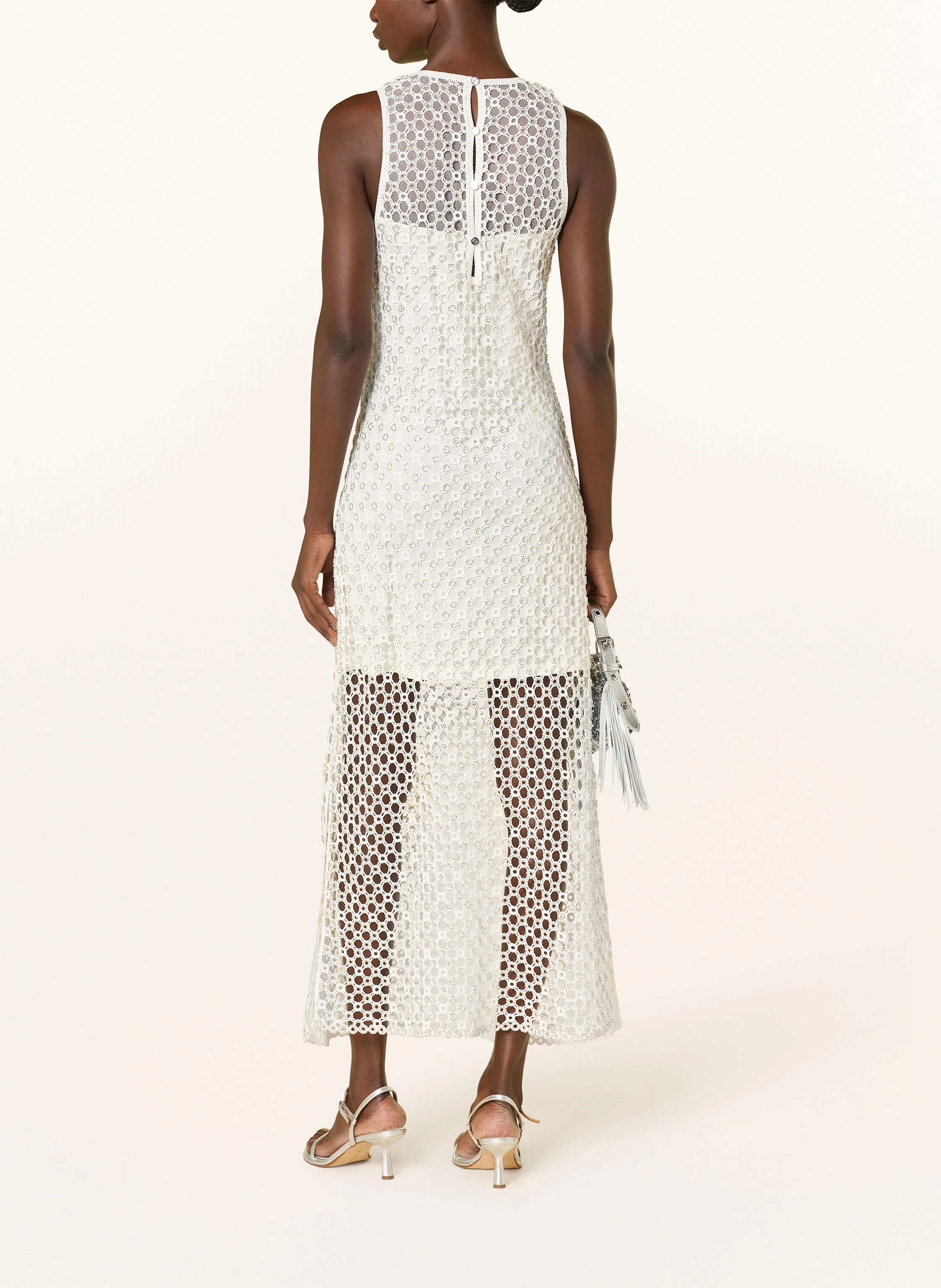 maje Strickkleid mit Schmuckperlen