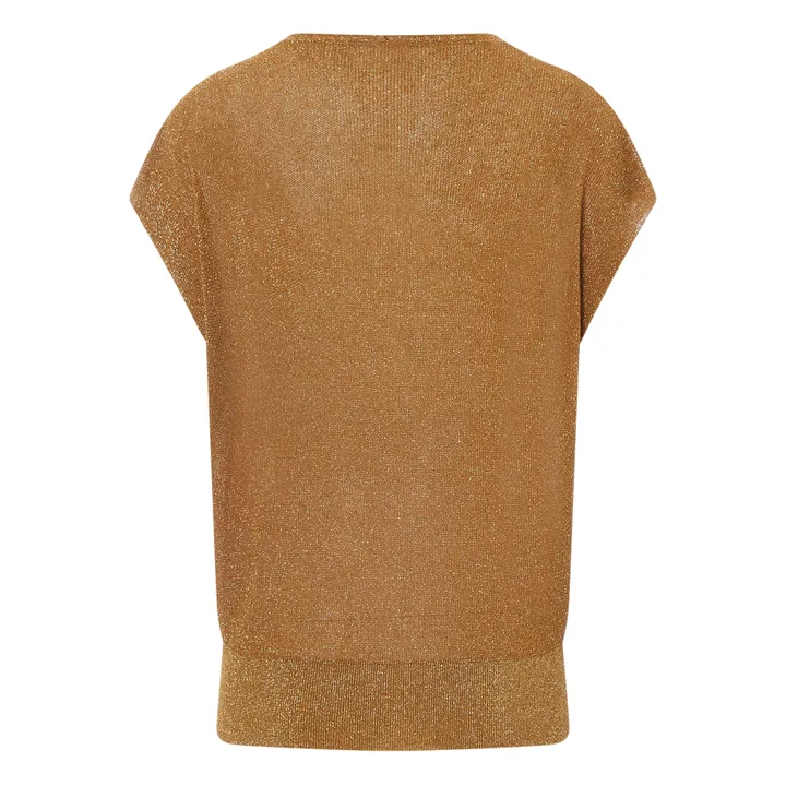 Momoni Pull Suzanna Métallisé | Caramel