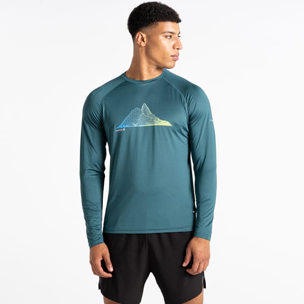 T-shirt running DARE 2B RIGHTEOUS III LONG SLEEVED TEE MEDITERRANEA GREEN