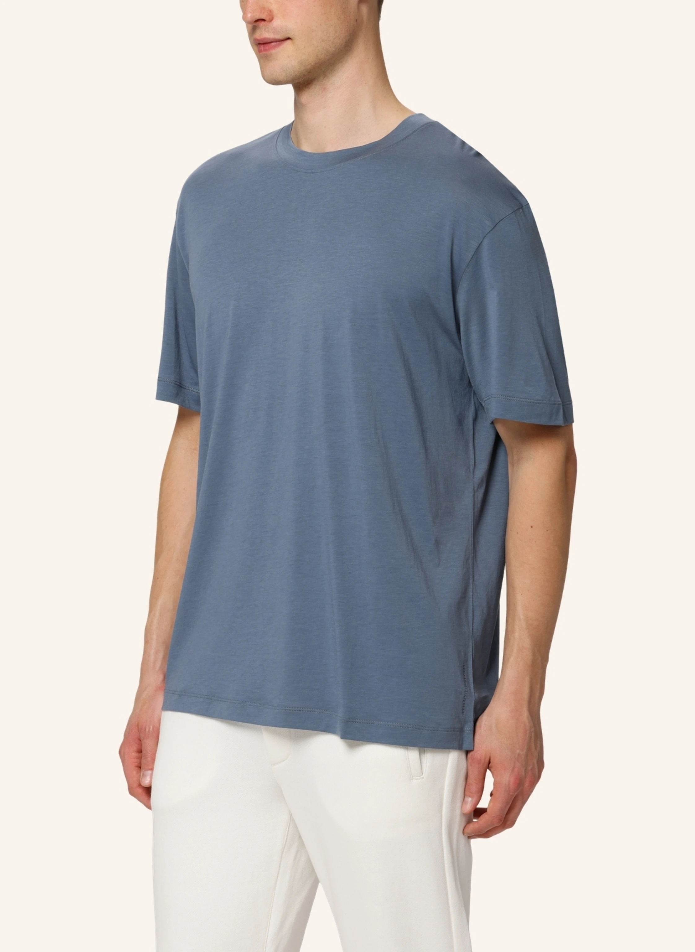 TRUSTED HANDWORK Oversized Round Neck 1/2-Sleeve T-Shirt