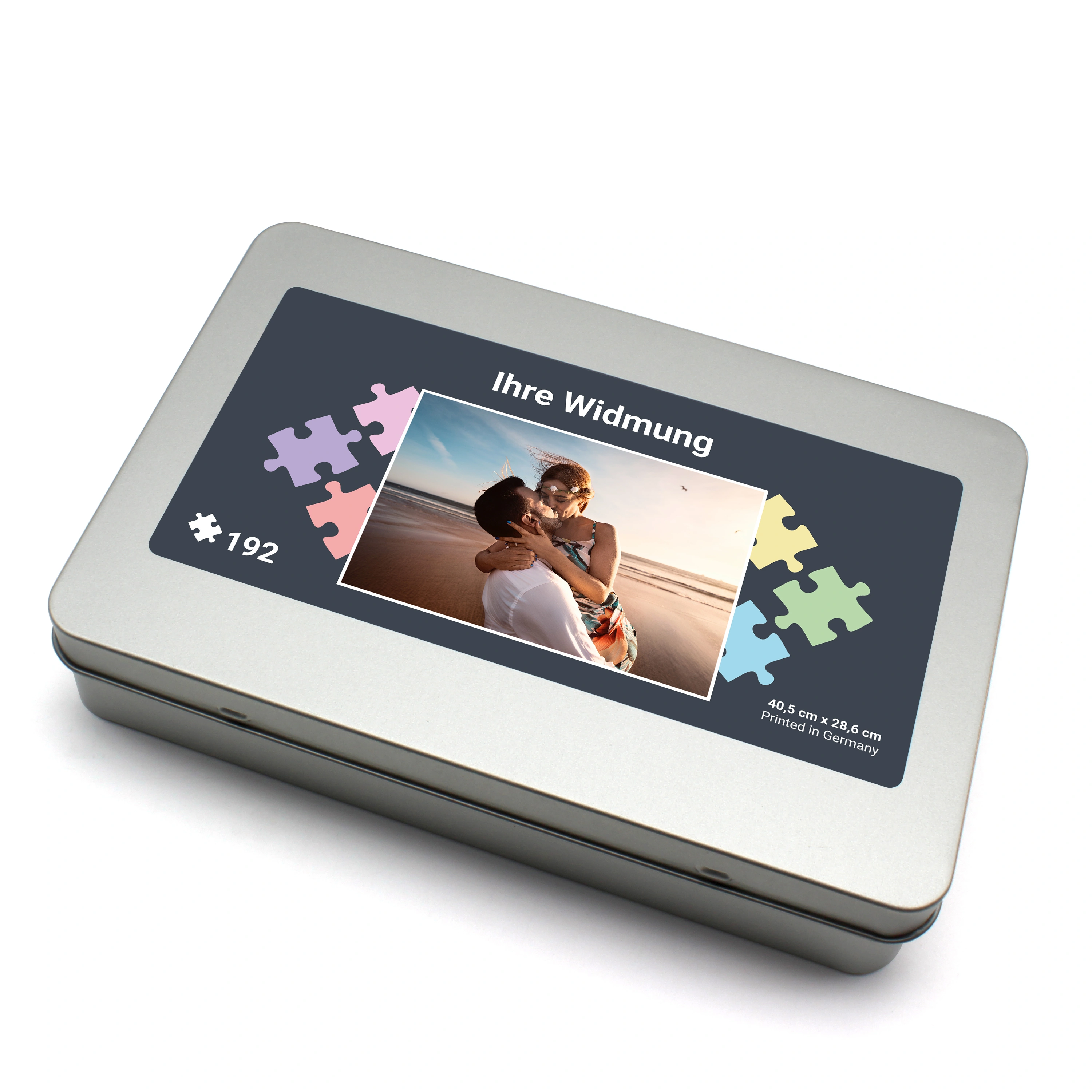 Puzzle mit Foto bedrucken, in Metall-Box (Anzahl-Teile: 192)