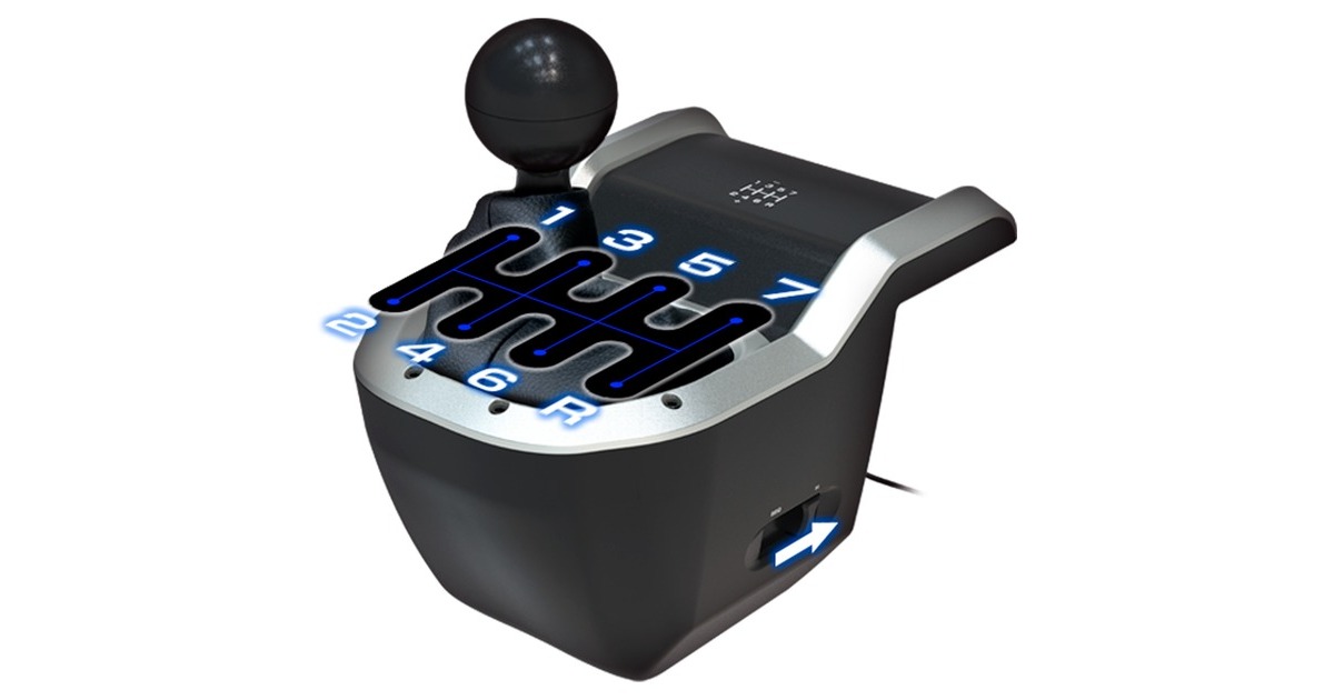 HORI7-Speed gaming shifter  (Zwart)