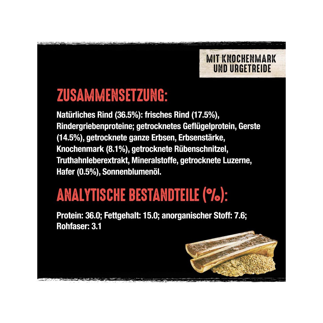 CRAVE Rind mit Knochenmark und Urgetreide 2,8kg