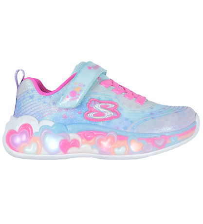 Skechers Schuhe m. Lichter - Eternal Heart Lichter - Hellblau/Mu