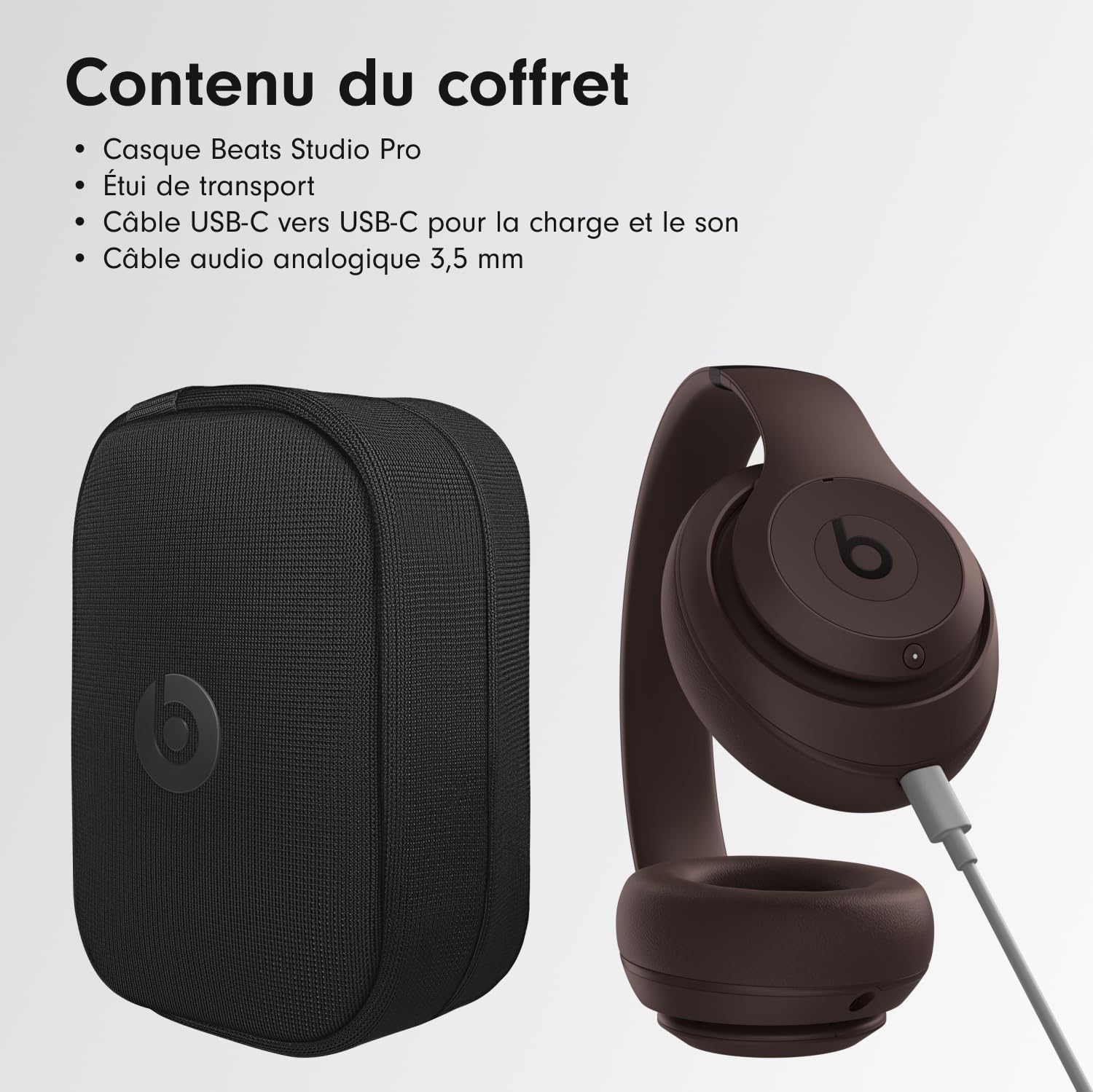 Beats Studio Pro - Casque sans Fil avec Bluetooth et Réduction du Bruit - Audio Spatial personnalisé, Audio USB-C au Format Lossless, Compatibilité Apple et Android