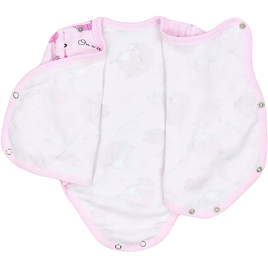 TupTam Baby Langarm Wickelbody 5er Pack rosarot