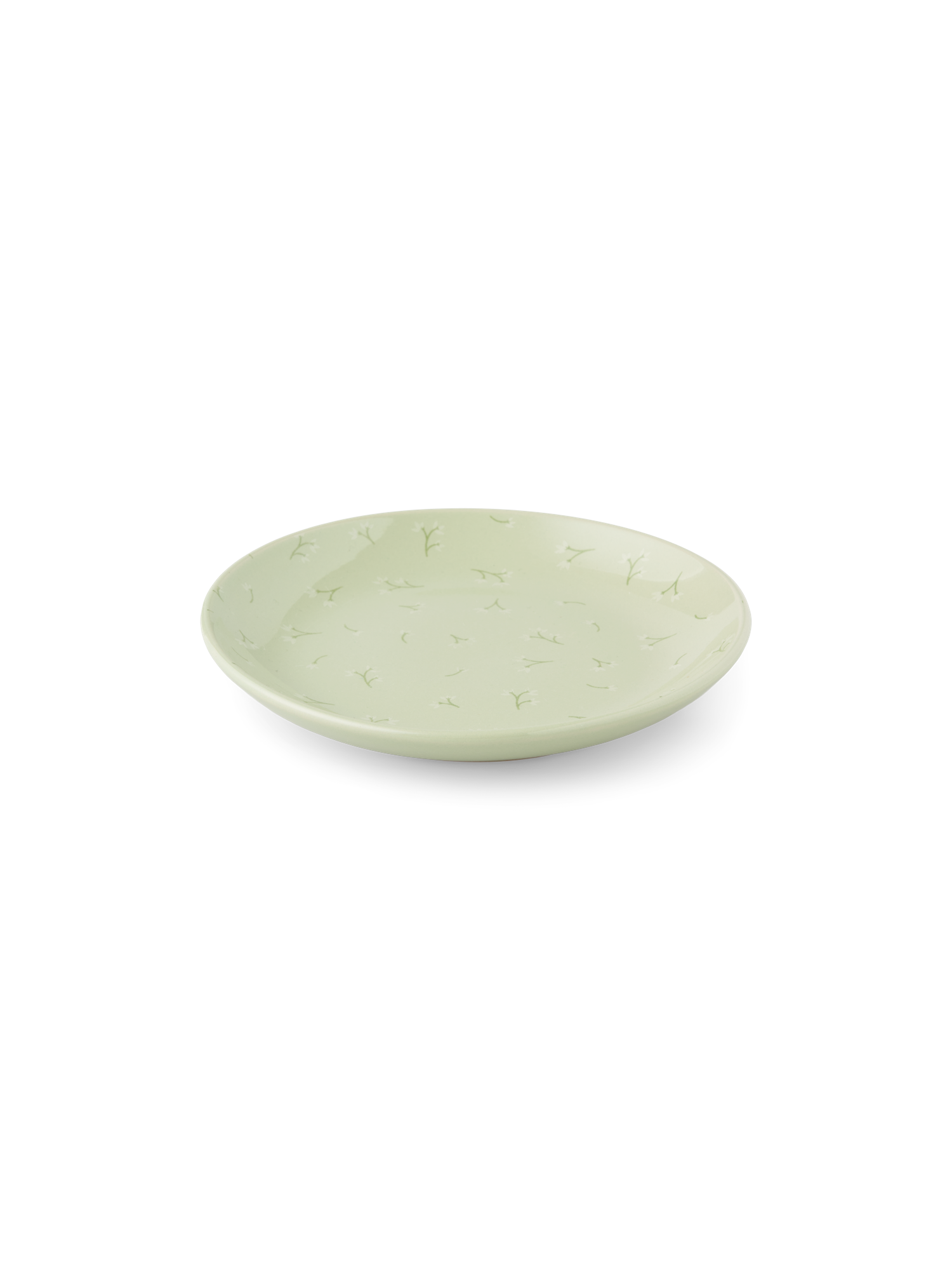 Tallerken | Stentøj. Ø15,5 cm. | Dusty Green