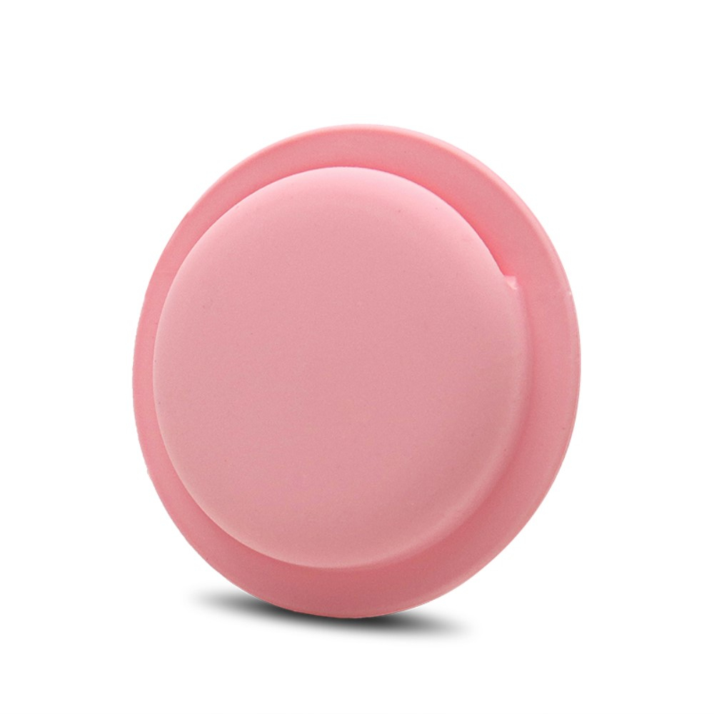 Apple AirTag Silikon Case Hülle mit Kleberückseite - Rosa