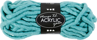 Xl Kæmpe Akryl Garn - Polyacryl - L 17 M - Manga - Turkis 200 G
