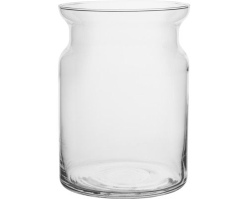 Theelichthouder/bloemenvaas Ø 18 H 25 cm, transparant glas