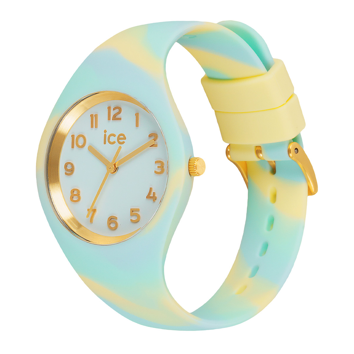 Montre ICE WATCH Ice Tie and Dye femme bracelet silicone bleu clair