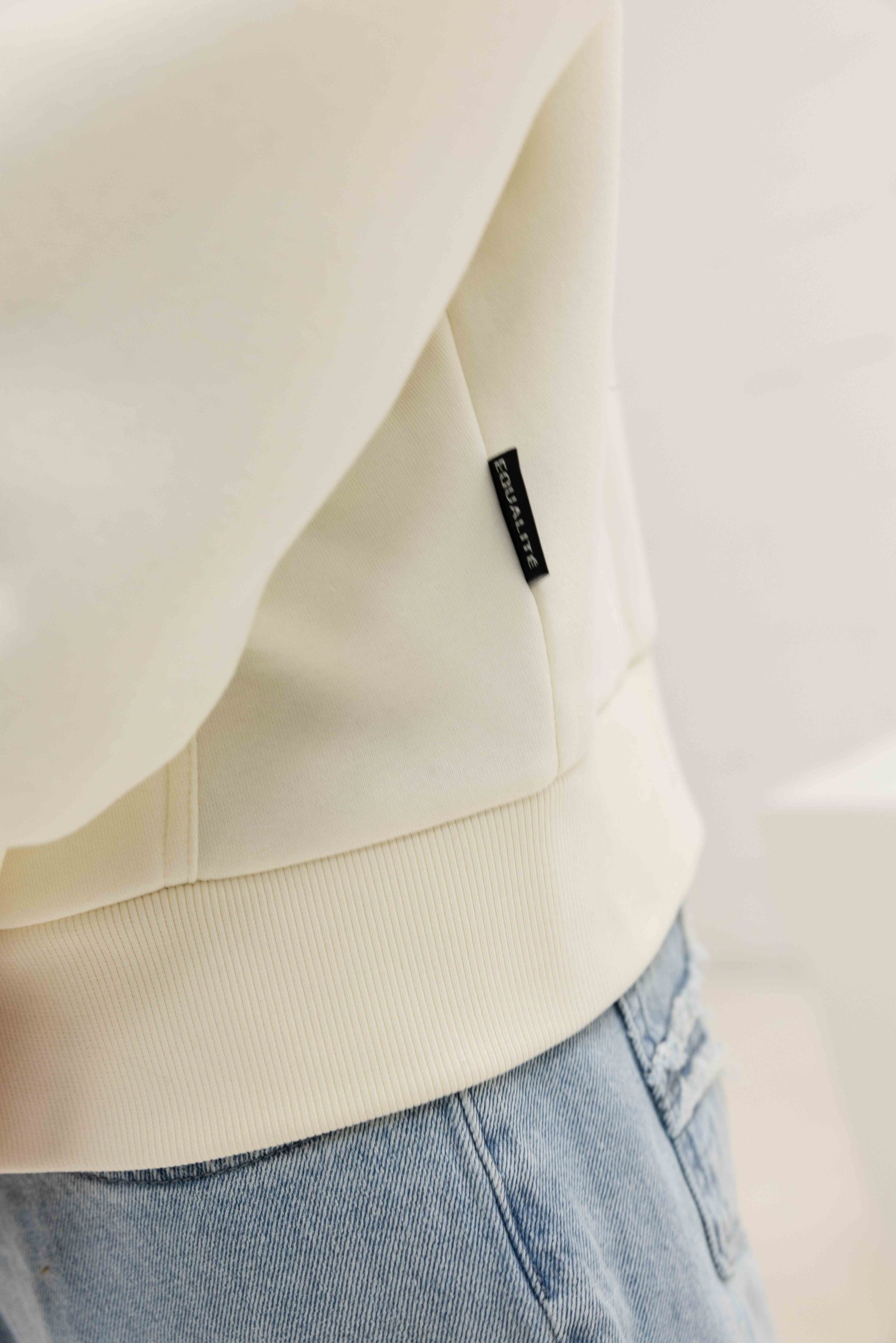 Equalité Arid Oversized Full Zip Hoodie Heren Gebroken Wit/Beige