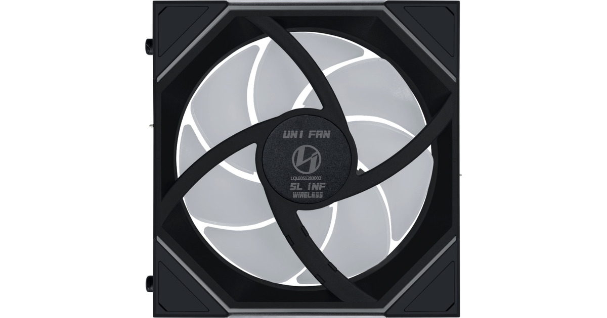 Lian LiUNI FAN SL-INFINITY 120 Wireless RGB case fans  (Zwart, 3 stuks, 120 x 122 x 25 mm, PWM)