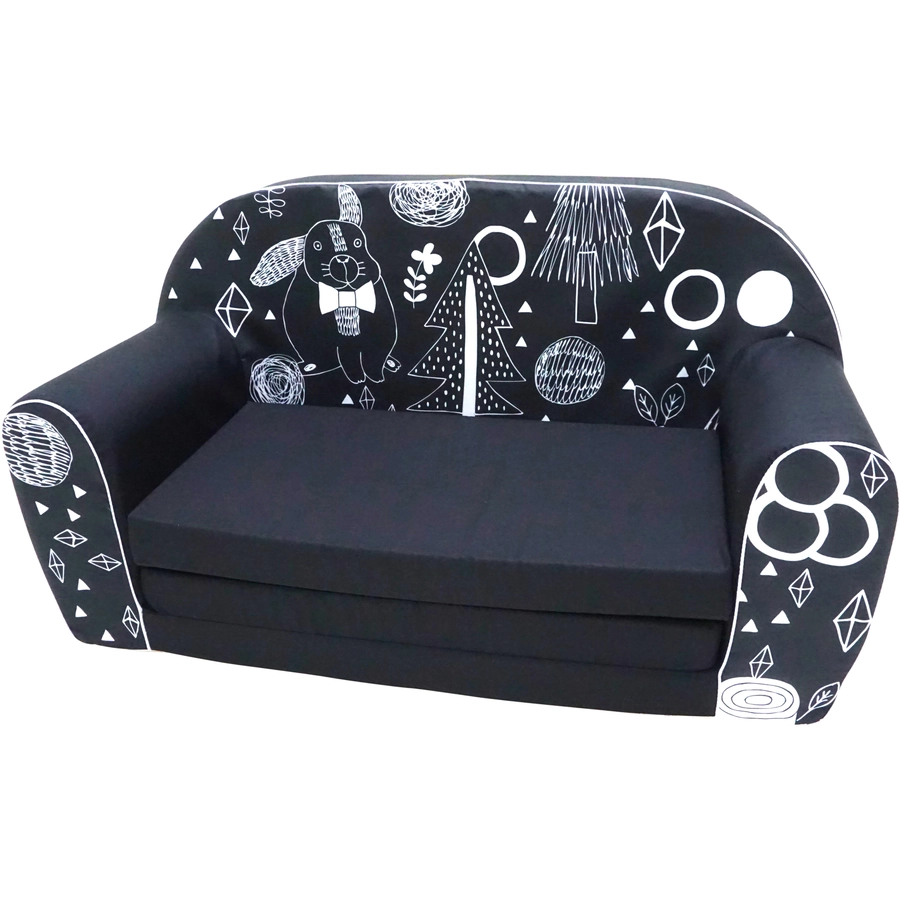 knorr toys® Kindersofa Rabbit schwarz