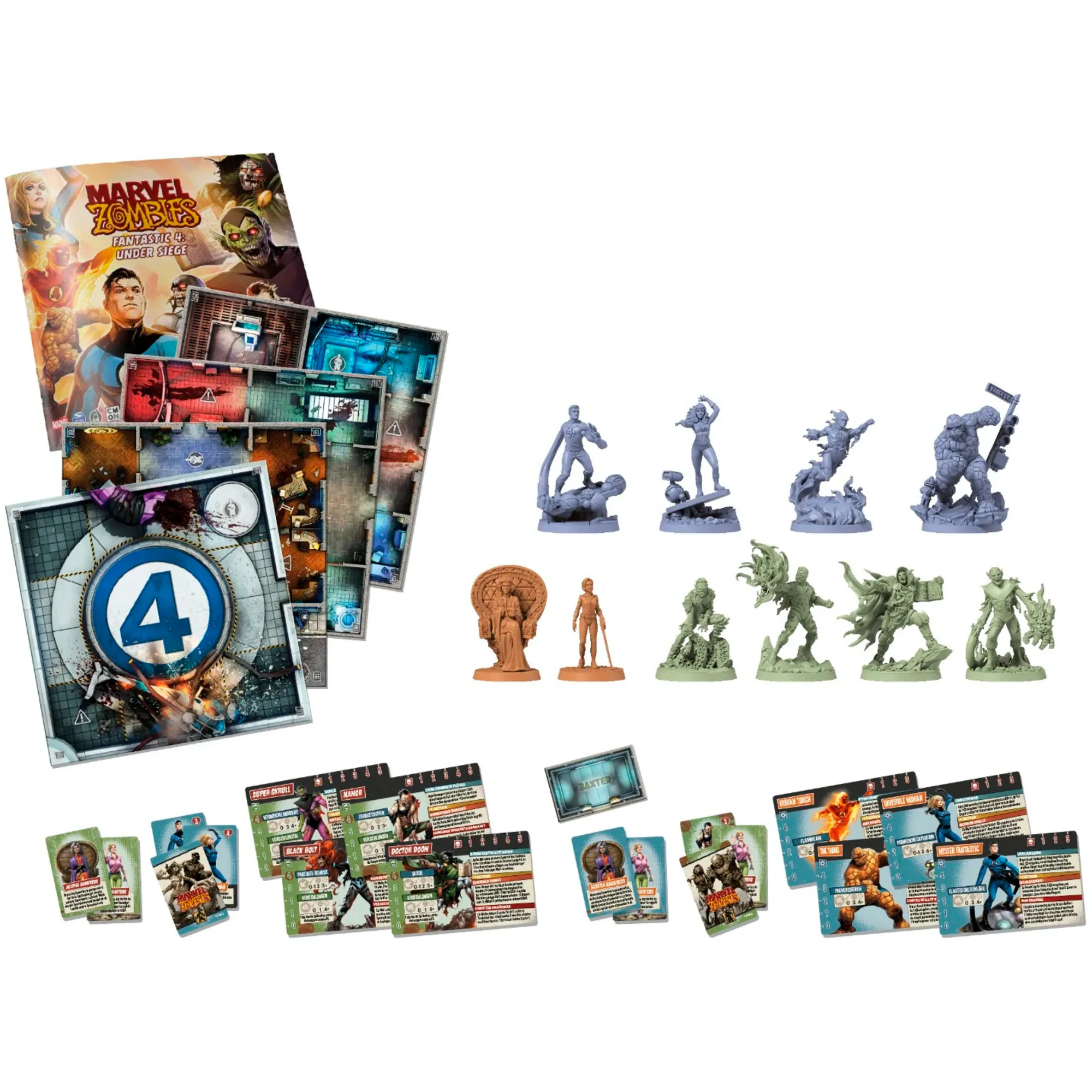 Asmodee Kartenspiel Marvel Zombies - Fantastic 4 Under Siege