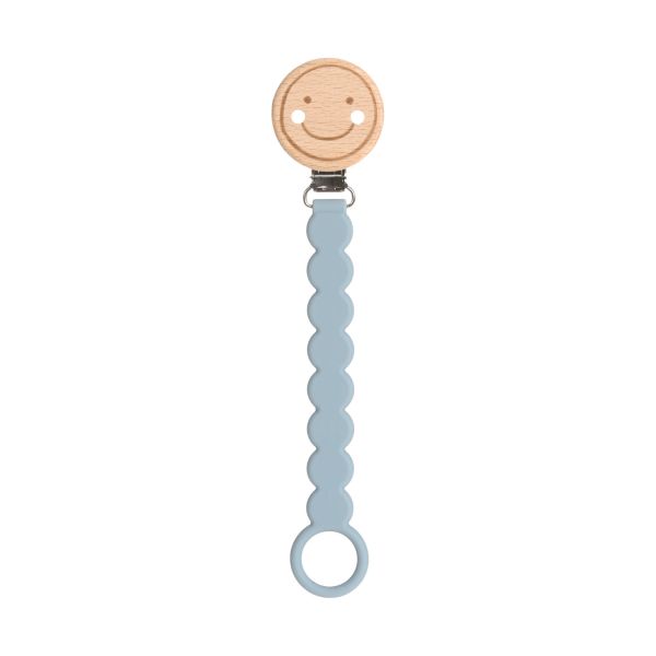 Lassig Fopspeenhouder Wood\/Silicone Tiny Smile