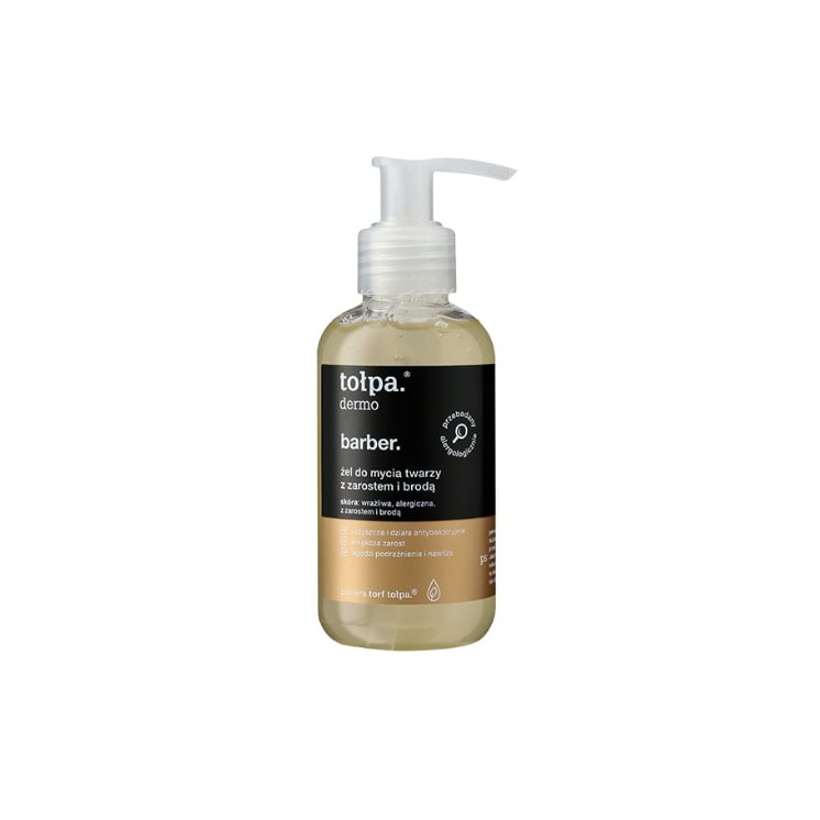 Tołpa Dermo Barber. Reinigungsgel für Bart und Stoppeln für Männer, 150 ml