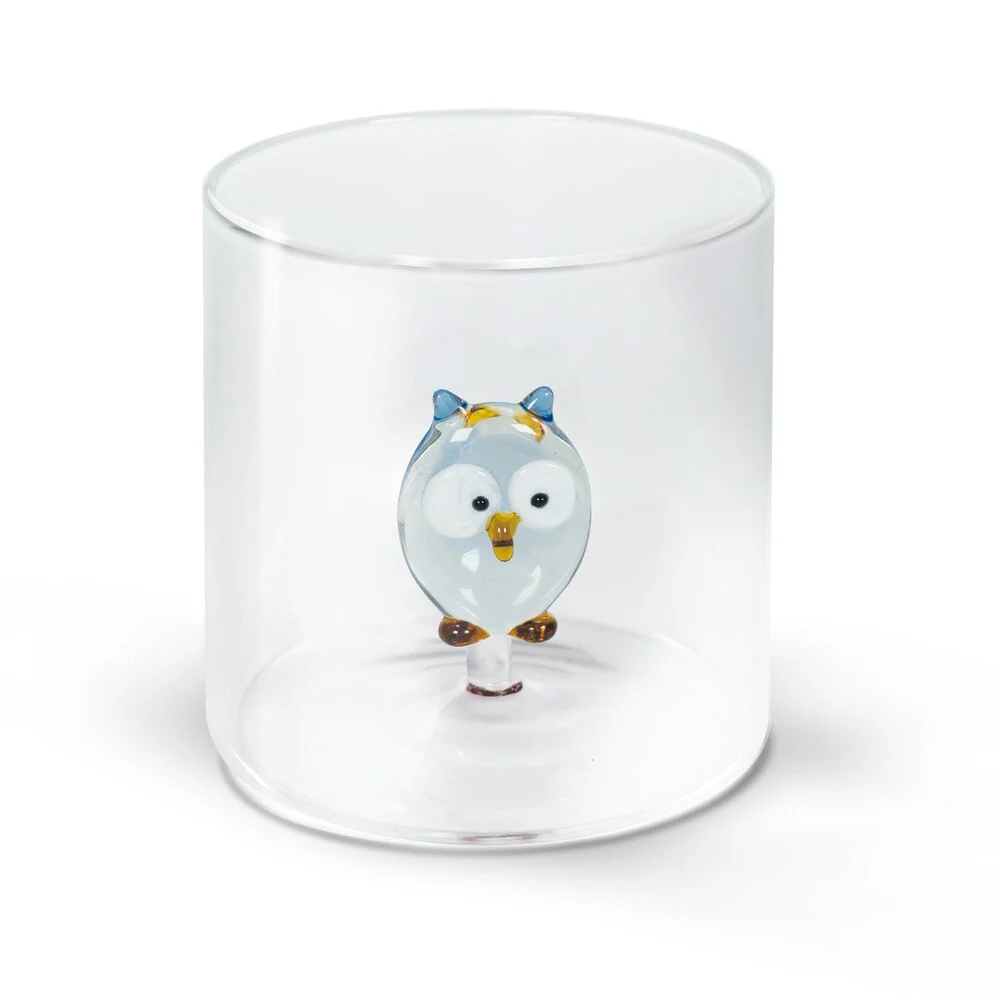 WD lifestyle  Borosilicate Glas, Owl - 250 ml.