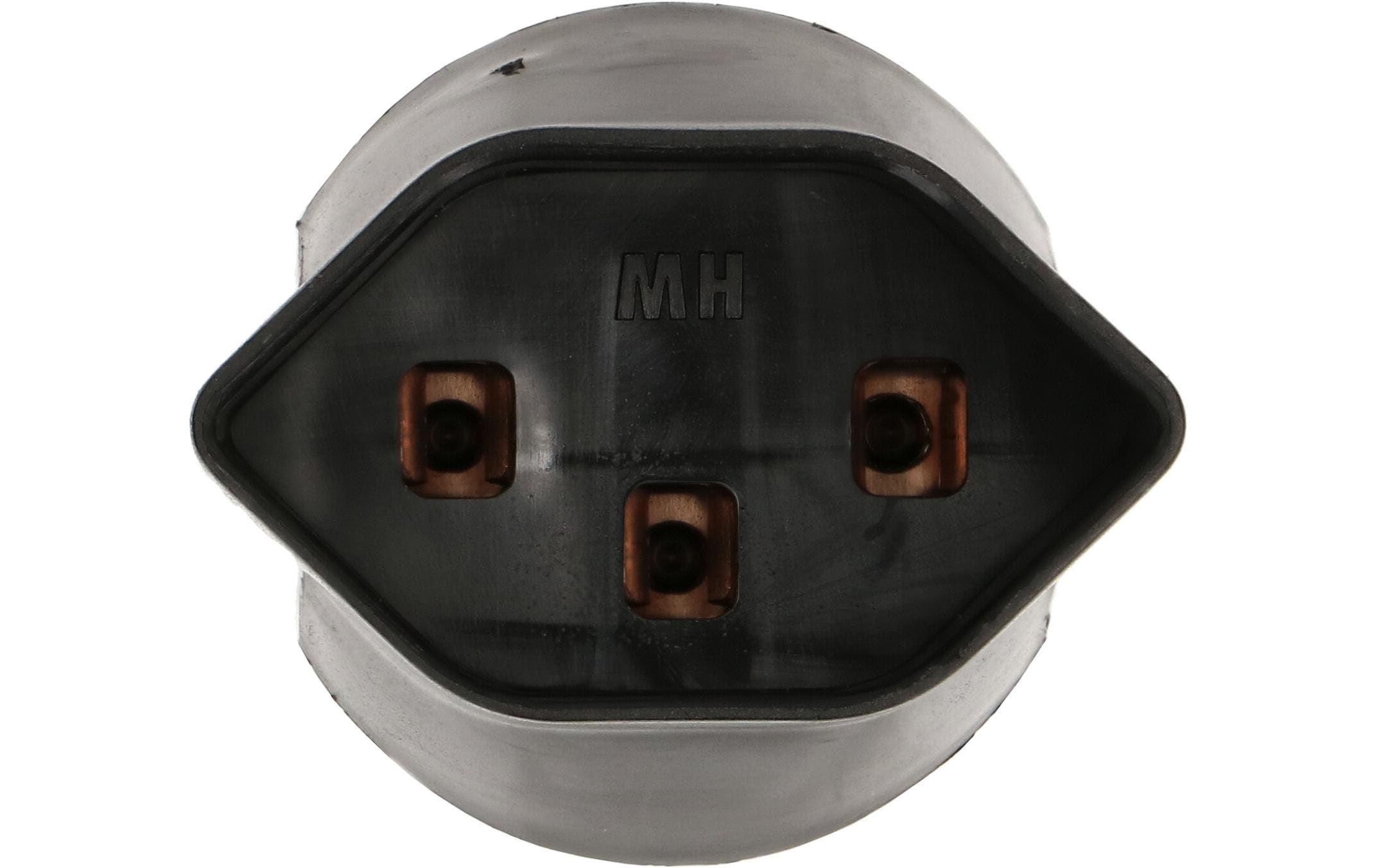 Reiseadapter Schuko – T23, Schwarz3-poliger Übergangsstecker Schuko auf Typ 23 Kupplung