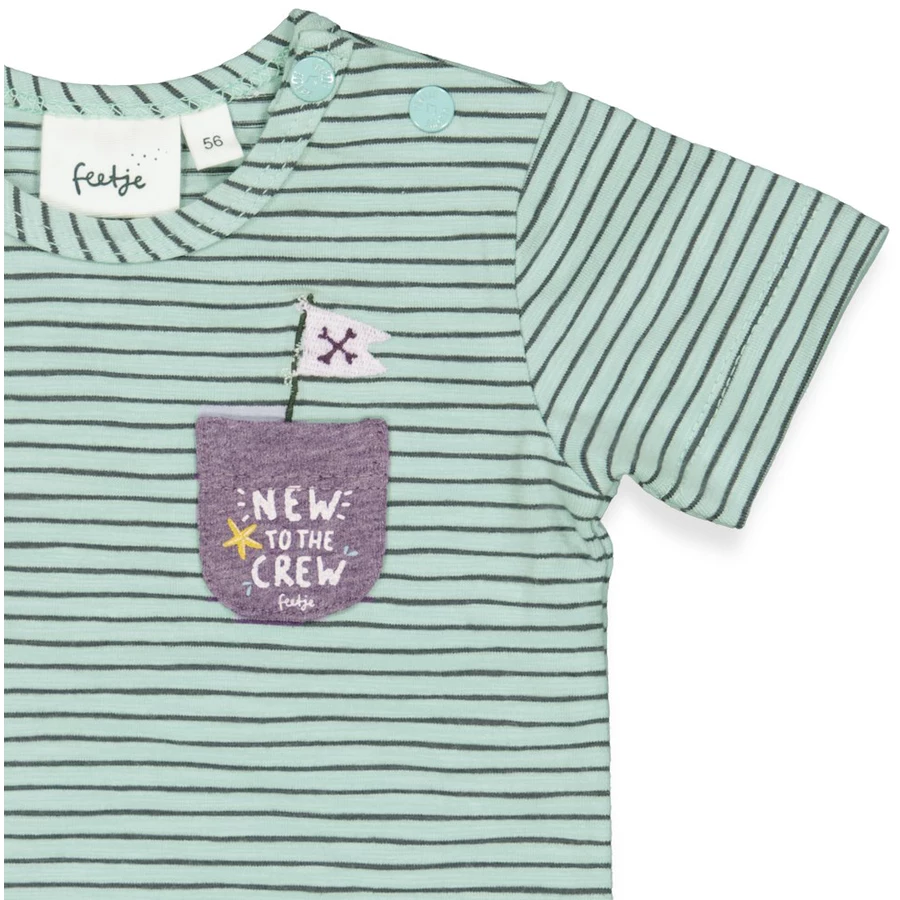 Feetje T-Shirt Ringel Tiny Pirate Minze