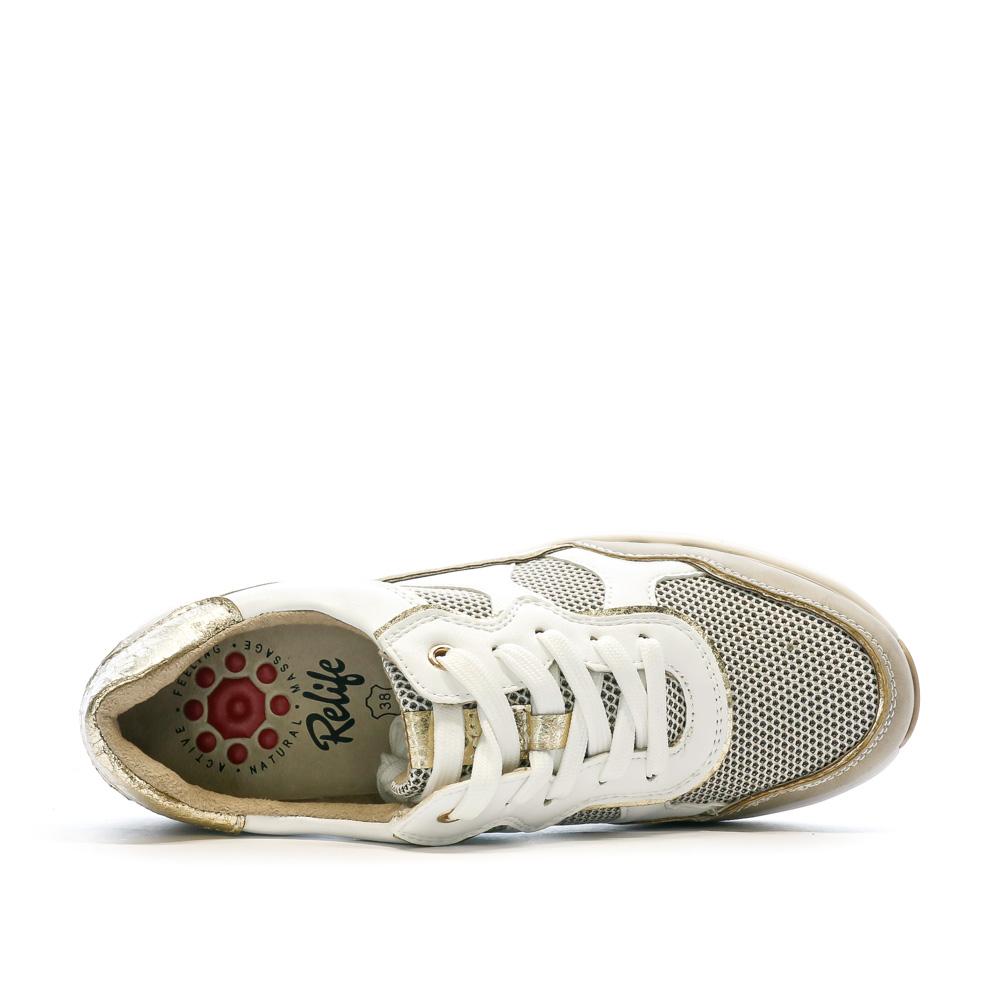 Relife Baskets Blanc/Beige Femme Relife Jabiole