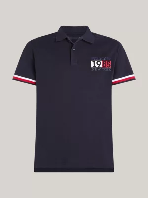 Polo Slim Fit com Detalhe de Logo