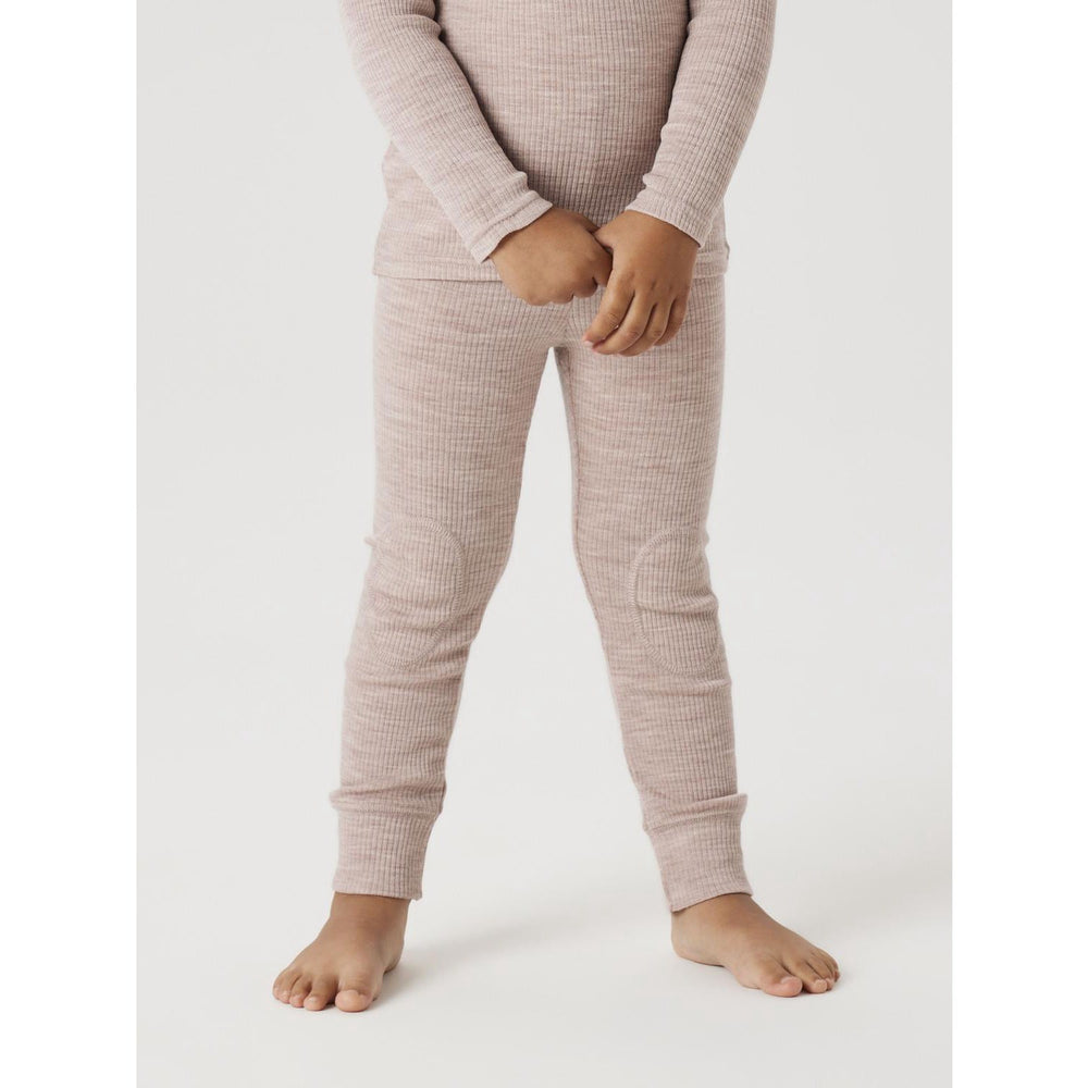 Køb Name It Shadow Gray Nmnwax Uld Rib Leggings Noos