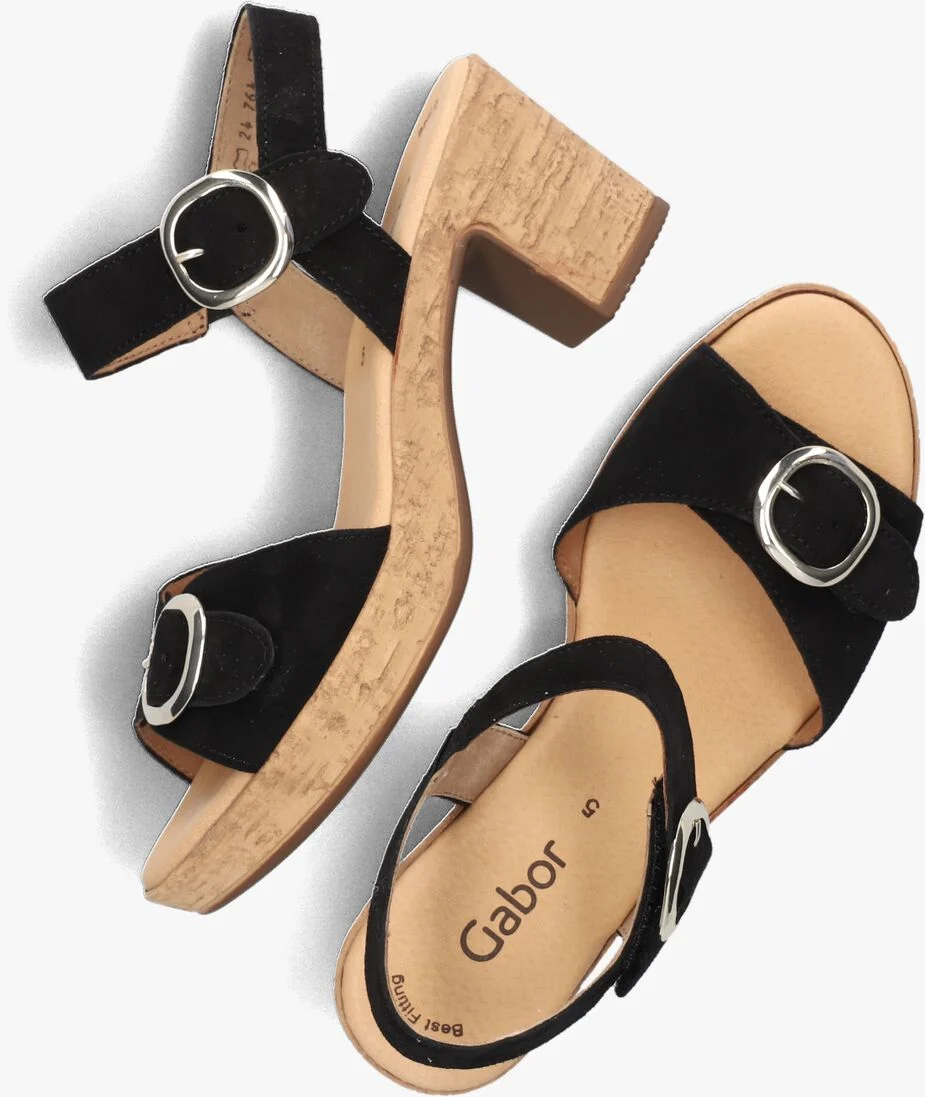 GABOR zwarte gabor sandalen 764.1