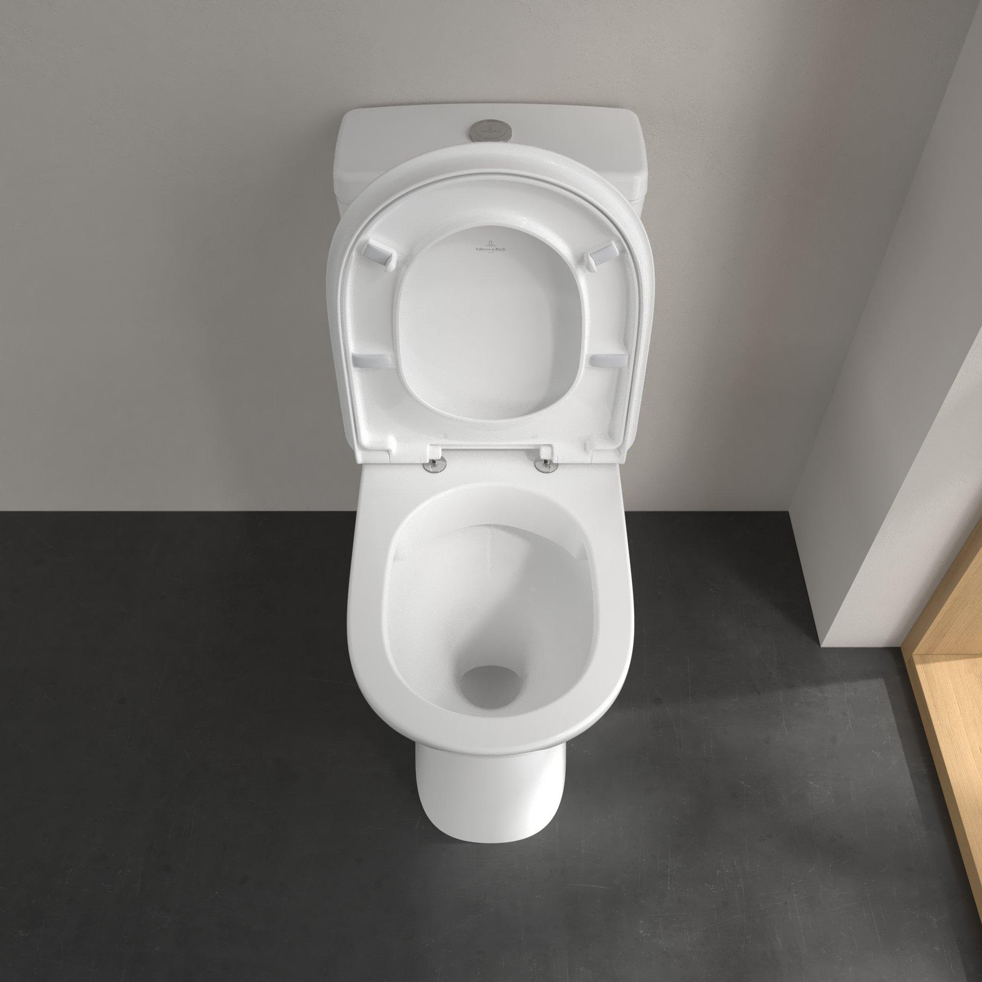 Villeroy & Boch ViCare randloos duoblok toilet wit glans