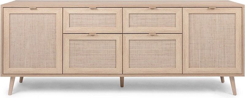 Dressoir - Bruin - Spaanplaat en MDF - 4 Deuren en 2 Lades