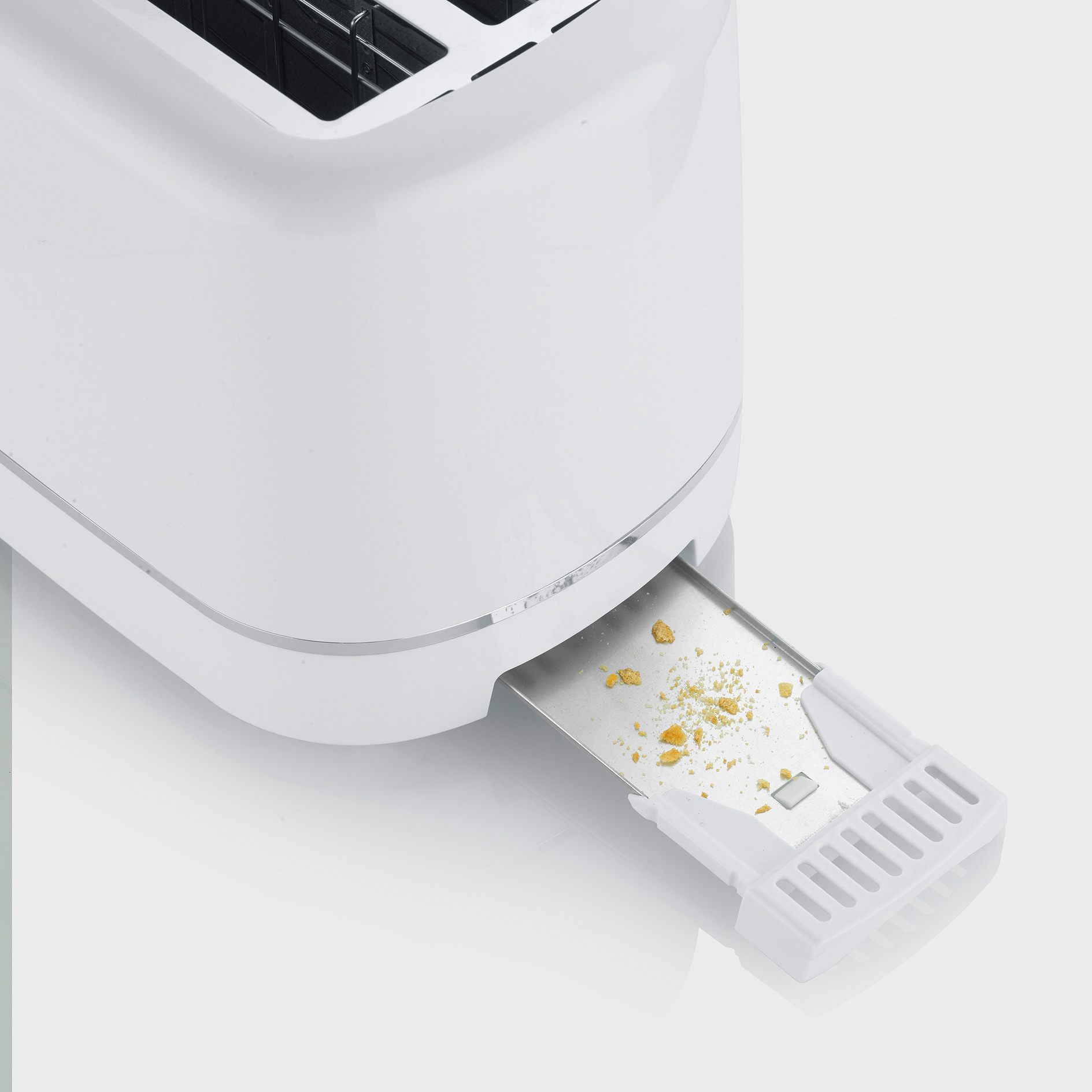 SEVERIN Toaster AT 4324 - weiß - mit Brötchenröstaufsatz