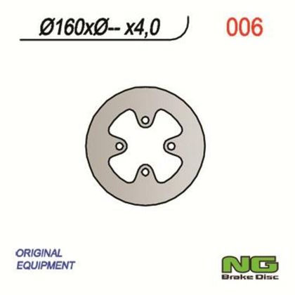 Disque de frein Rond NG fixe