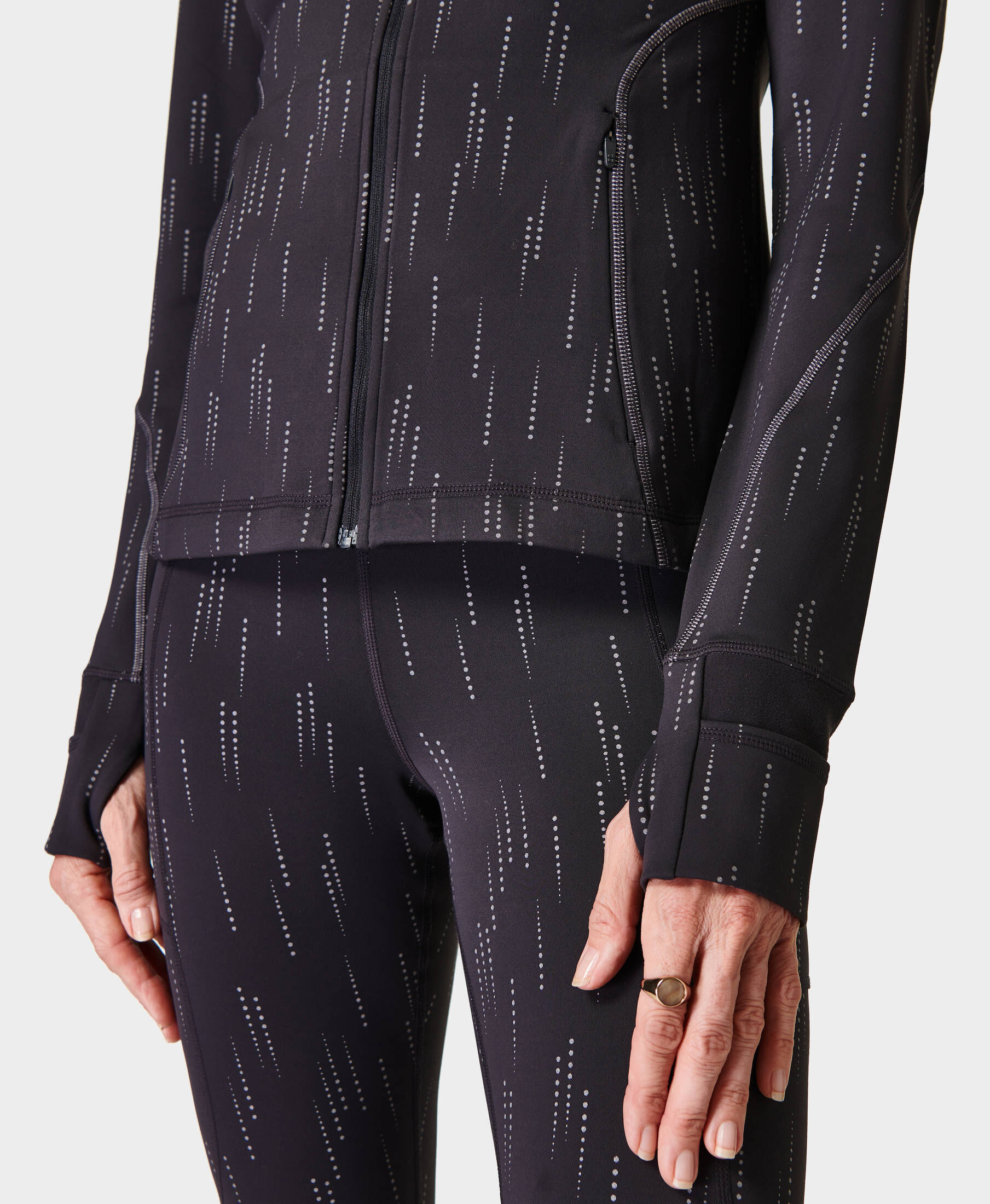 Sweaty Betty London| Damen Laufjacke THERMA BOOST RUNNING ZIP UP MIDLAYER REFLECTIVE