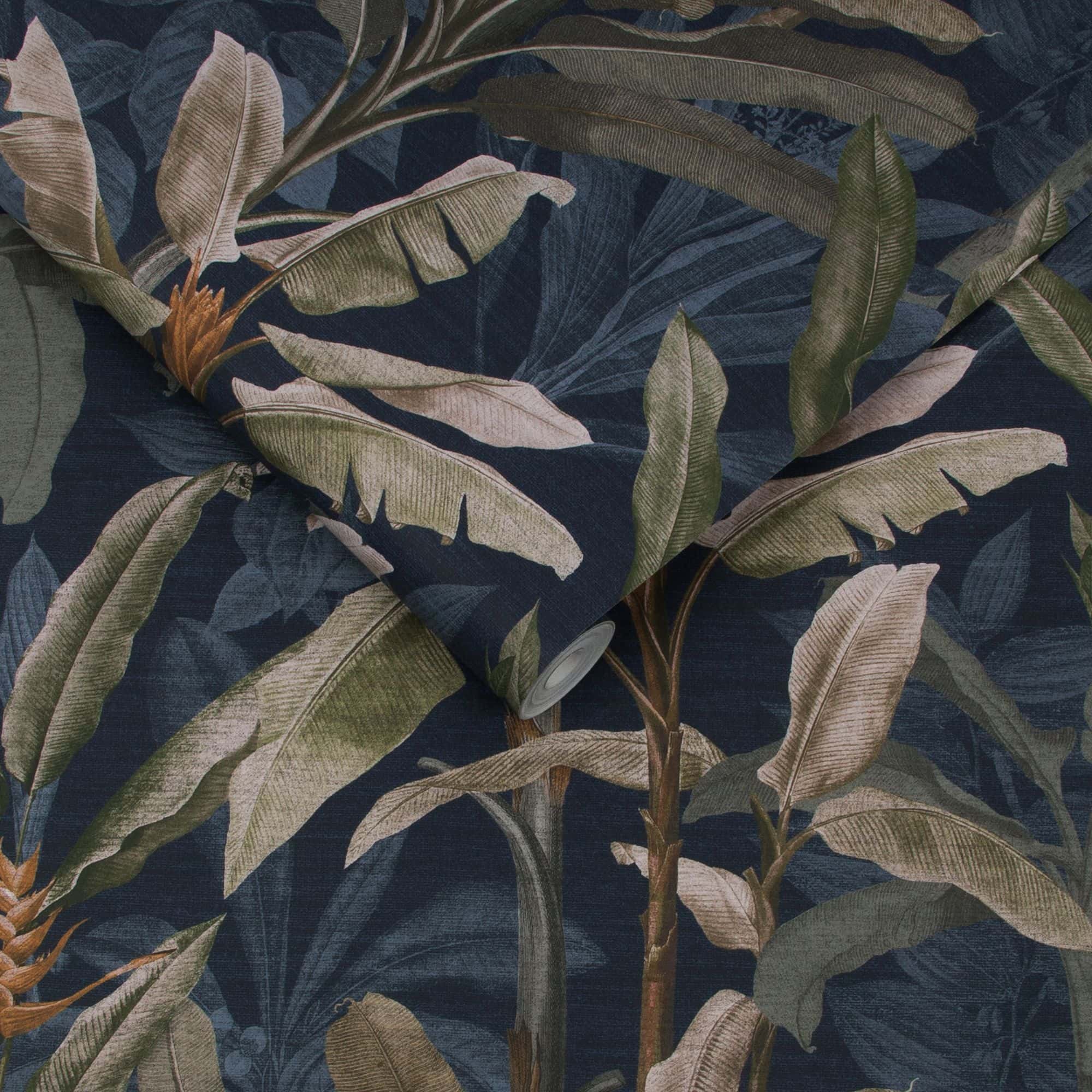 Graham & Brown Vliesbehang - Borneo Midnight - 10mx52cm