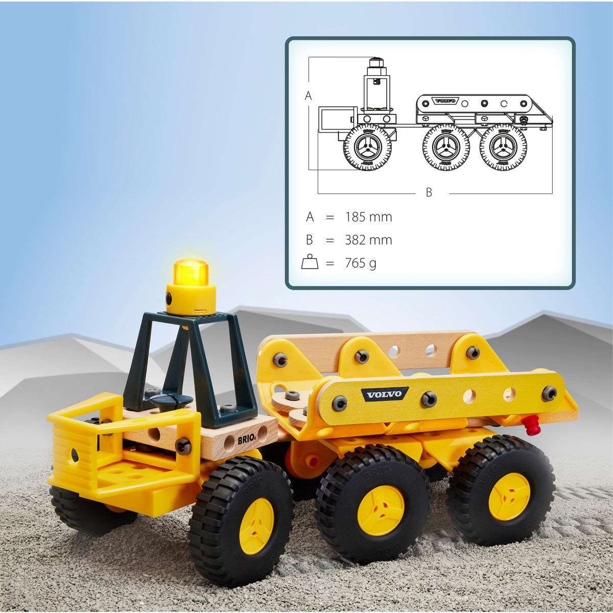 BRIO Spiel Builder Volvo Muldenkipper