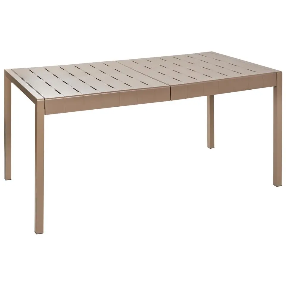 BARTICA - Tuintafel - Bruin - 154 x 84 cm - Synthetisch materiaal