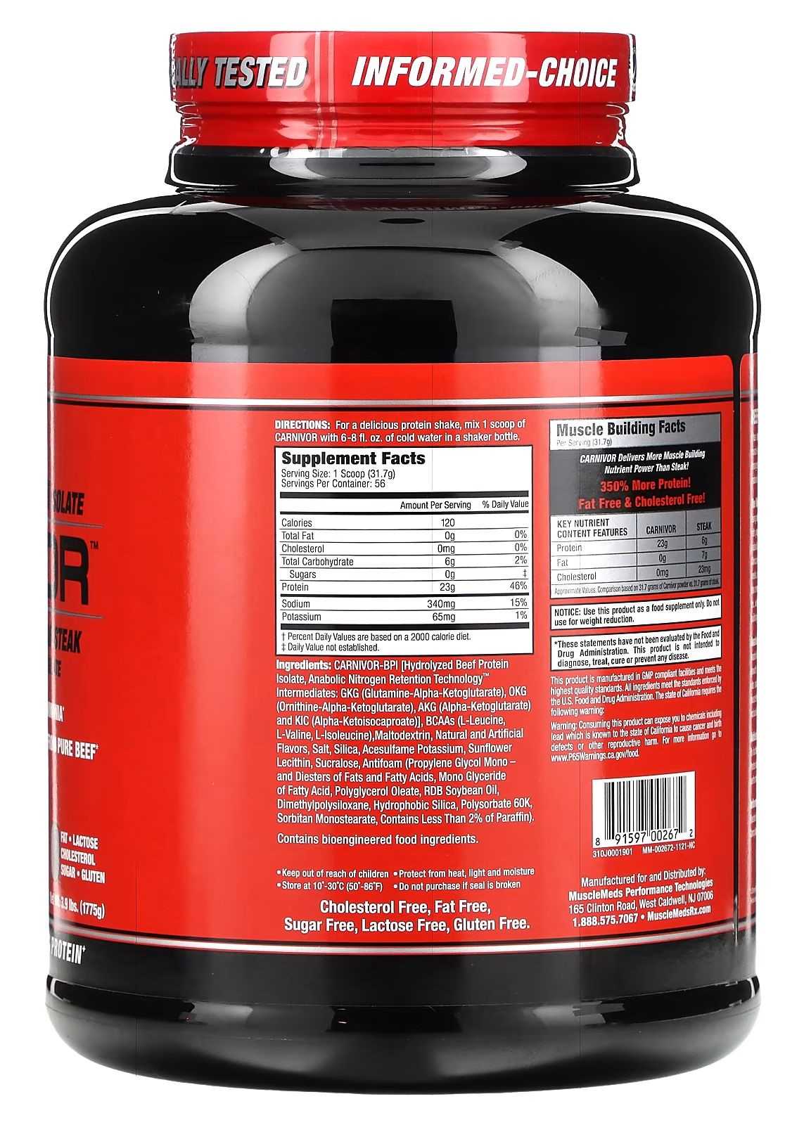 MuscleMeds Carnivore 908g