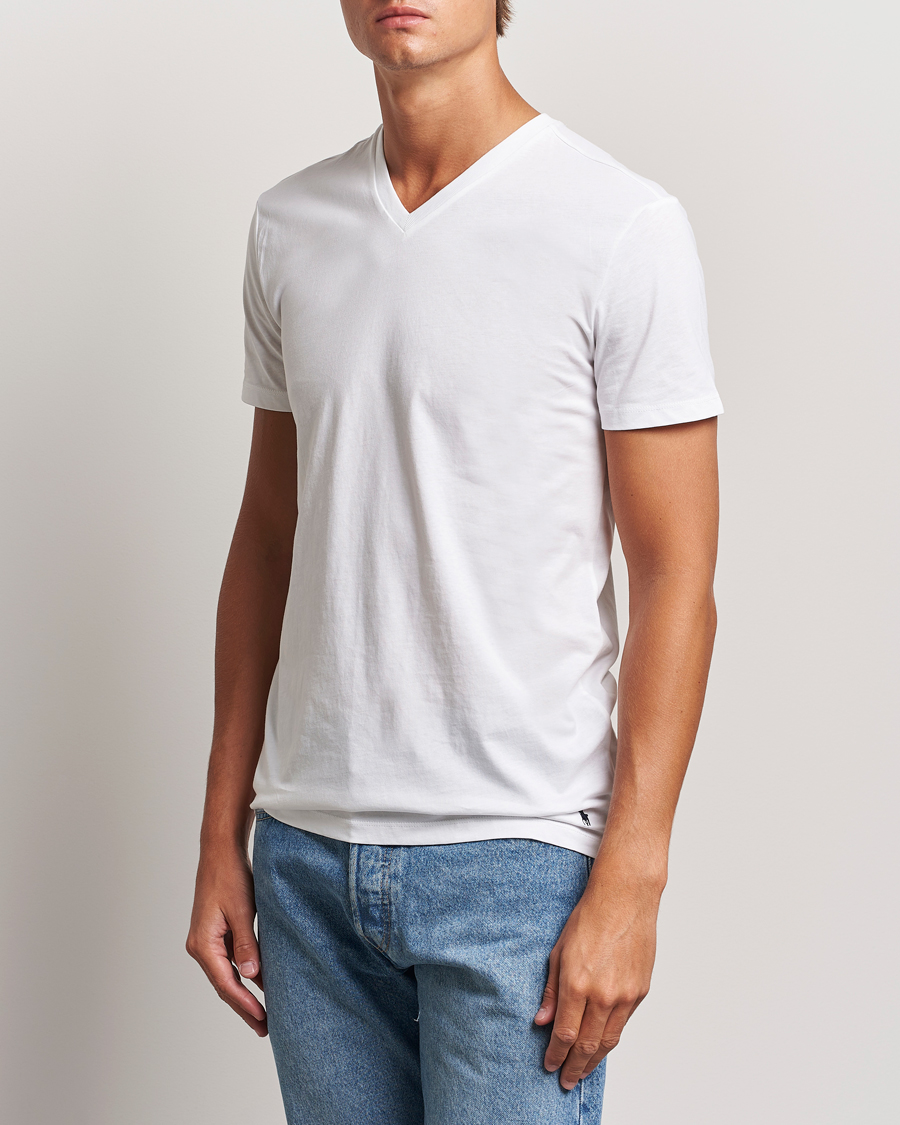 Polo Ralph Lauren 3-Pack V Neck T-Shirt White