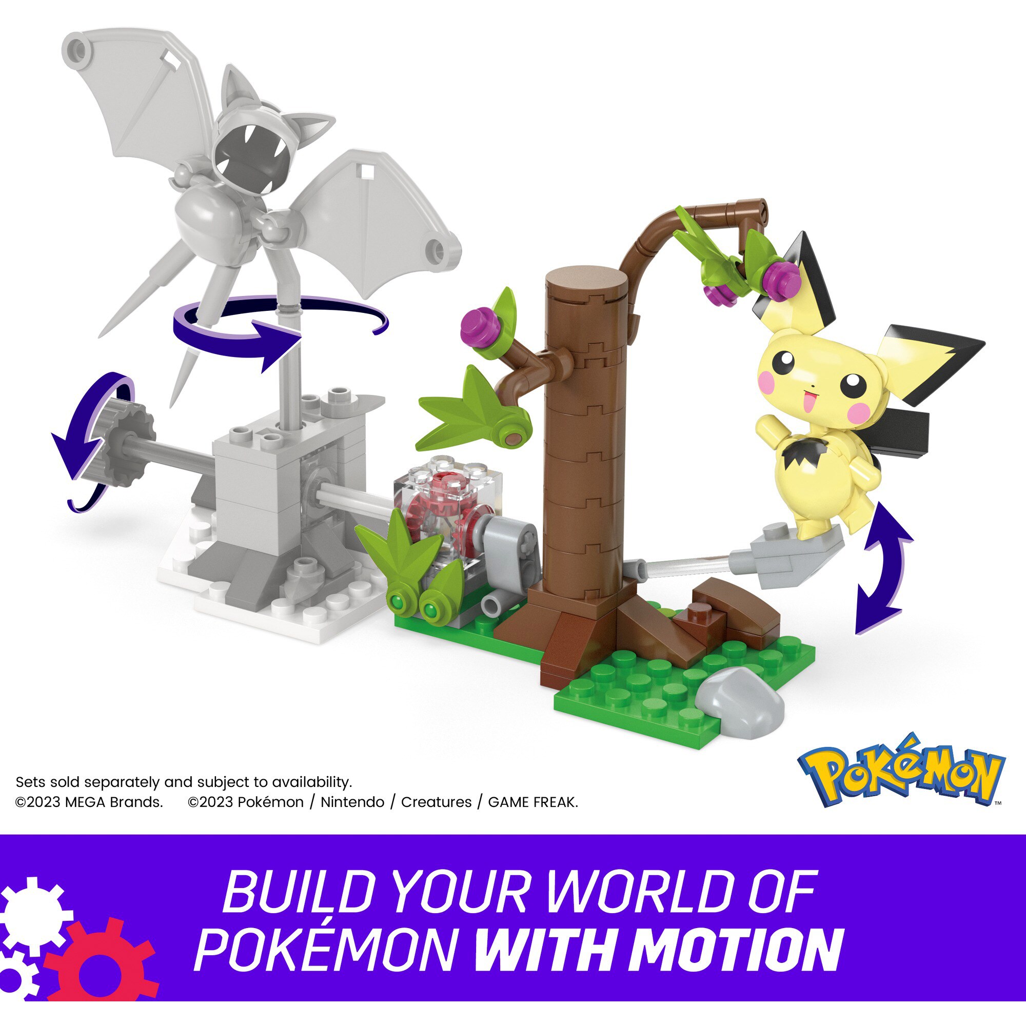 Mattel Konstruktionsspielzeug MEGA Pokémon Pichus Wald-Futtersuche