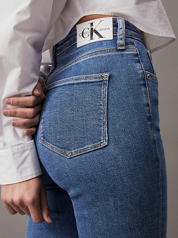 Calça jeans skinny de cintura alta