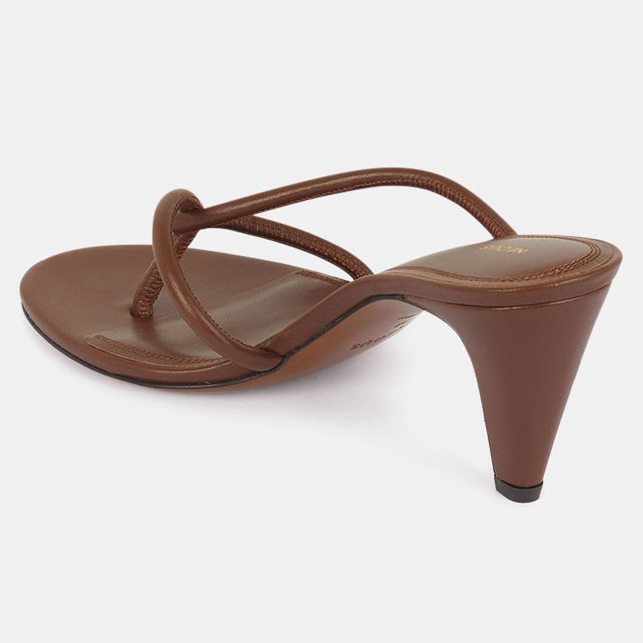 Neous Mules en Cuir marron - Talon 7 cm