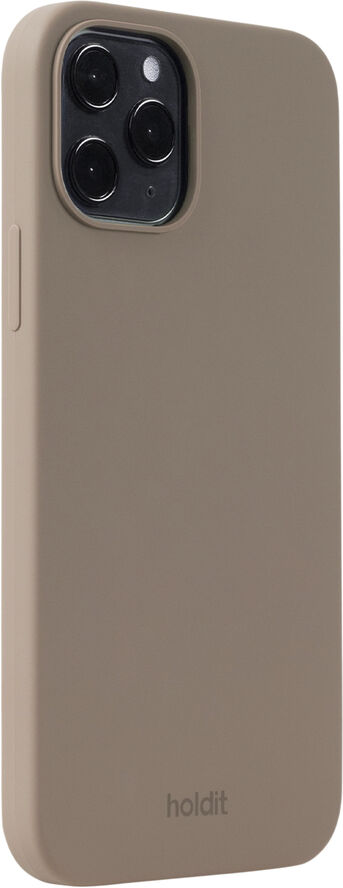 HoldIt Silicone Case iPhone 12/12Pro Mocha Brown Lysebrun